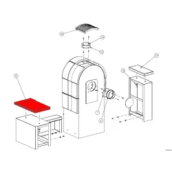 Habillage Latéral Droit Bas Pour Le Poêle Serena - Fireplace