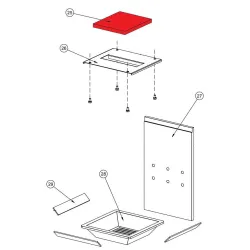 Déflecteur B Pour Le Poêle Memphis K1612 - Fireplace