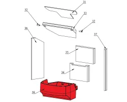 Sole foyère pour le poêle Fireplace Roma 2