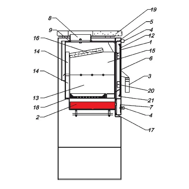 Cendrier pour le poêle Fireplace Kasimir Pièce d'origine Ersho — free download