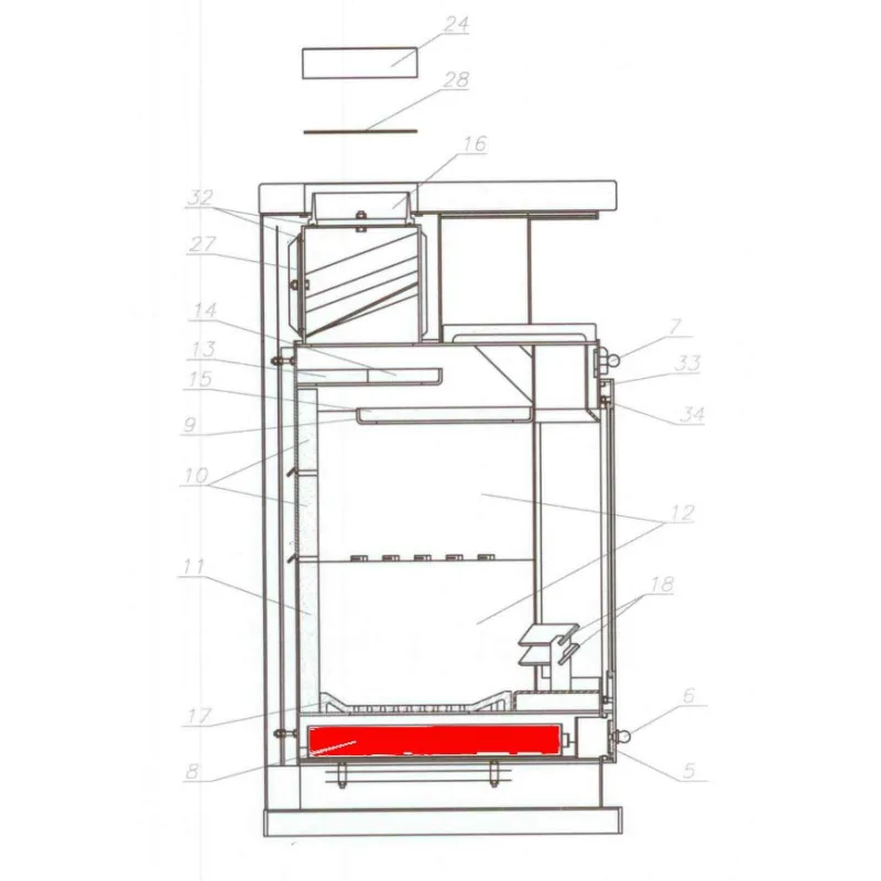 Cendrier pour le poêle Fireplace Alabama Pièce d'origine Ersho — free download