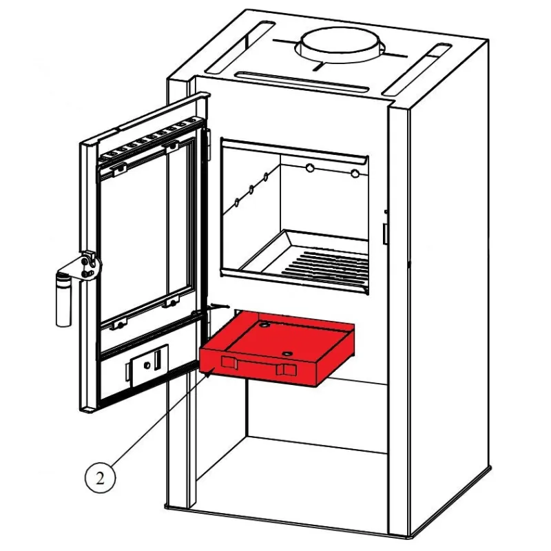 Cendrier pour le poêle Fireplace Knossos Pièce d'origine Ersho — free download