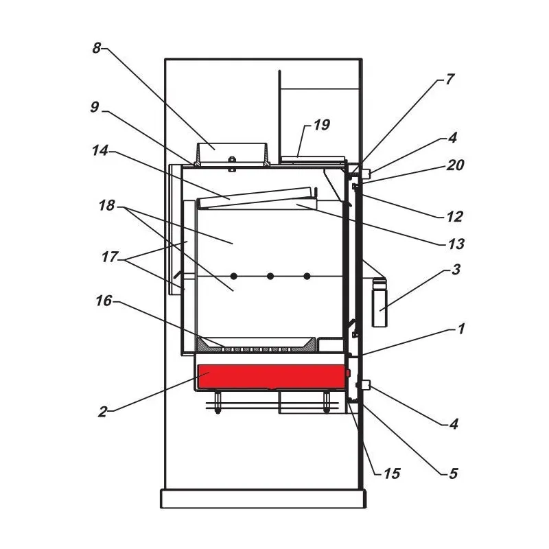 Cendrier pour le poêle Fireplace Siena Pièce d'origine Ersho — free download