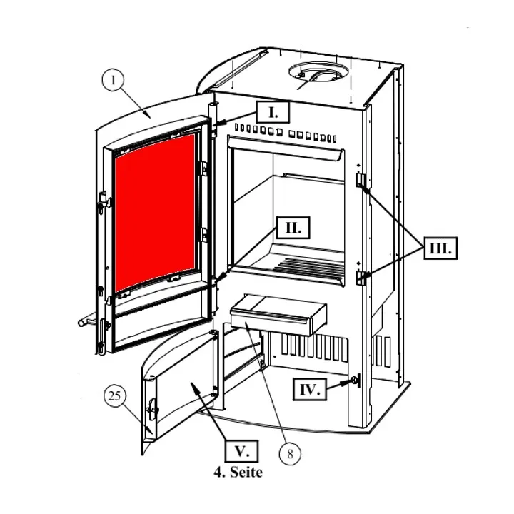 Vitre pour le poêle Fireplace Allegro