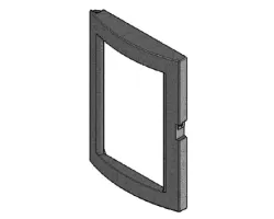 Cadre porte foyer en fonte - Ref 41301400100V - MCZ