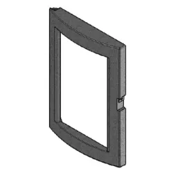 Cadre porte foyer en fonte - Ref 41301400100V - MCZ