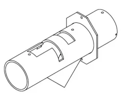 Tuyau entrée d'air - Ref 41601604461 - MCZ