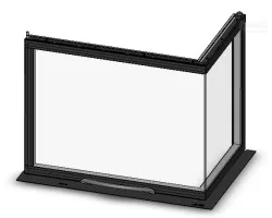 Kit mis à jour de la version 2011 à la version 2012 - Porte avec une seule vitre - Ref 41801201400 - MCZ