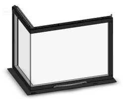 Kit mis à jour de la version 2011 à la version 2012 - Porte avec une seule vitre - Ref 41801202100 - MCZ