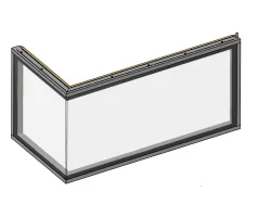 Porte complète version 2012 - Porte avec une seule vitre - Ref 41401272750 - MCZ