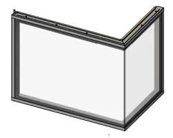 Porte complète version 2012 - Porte avec une seule vitre - Ref 41401267250 - MCZ