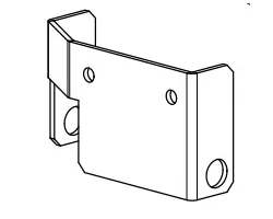 Etrier de blocage du moteur - Ref 41401611831 - MCZ