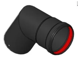 Tuyau fumées Ø 80 avec joint - Ref 41601402960 - MCZ