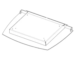 Couvercle réservoir pellet avec joint - Ref 41411668840P - MCZ