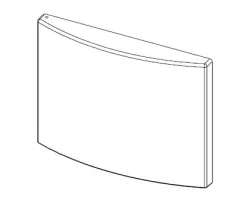 Plaque inférieure en fonte avec fermeture par pression - Ref 41301600350 - MCZ