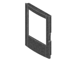 Cadre porte foyer en fonte - Ref 413008012V - MCZ