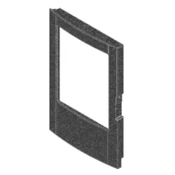 Cadre porte foyer en fonte - Ref 413008012V - MCZ
