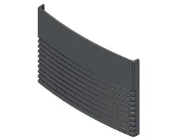 Grille de sortie air chaud en fonte - Ref 413008011V - MCZ