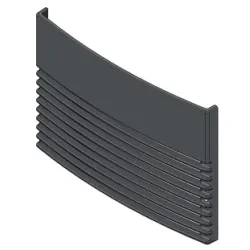 Grille de sortie air chaud en fonte - Ref 413008011V - MCZ