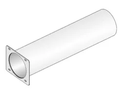 Tuyau sortie fumées - Ref 416008010 - MCZ