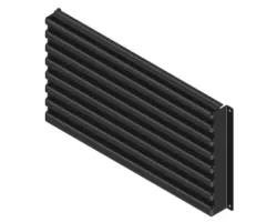 Grille frontale noire - Ref 41401210661 - MCZ