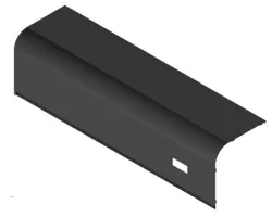 Panneau frontal couverture réservoir pellet - Ref 41401210761 - MCZ