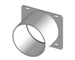 Tuyau sortie fumées - Ref 41601002500 - MCZ