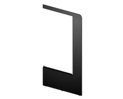 Panneau antérieur noir - Ref 41401210561 - MCZ