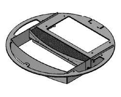 Couvercle inférieur - Ref 41421602840P - MCZ