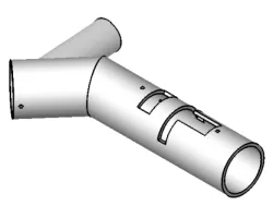 Tuyau entrée d'air noir  - Ref 41601601800V - MCZ