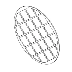 Grille de protection prolongation ventilateur - Ref 41331600410 - MCZ