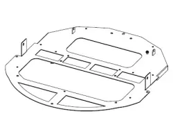 Support inférieur du dessus - Ref 41411655140V - MCZ