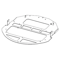 Support inférieur du dessus - Ref 41411655140V - MCZ
