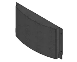 Plaque frontale inférieure - Ref 41301400200V - MCZ