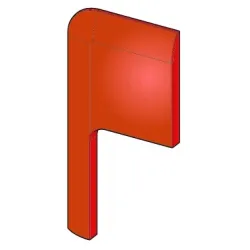 Céramique sup. G. et inf. D. red - Ref 41250912250 - MCZ