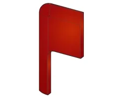 Céramique sup. GAUCHE et inf. DROITE - BORDEAUX - Ref 41250912350 - MCZ