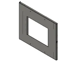 Cadre porte finition laquée noir - Ref 41401256640V - MCZ