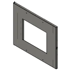Cadre porte finition laquée noir - Ref 41401256640V - MCZ