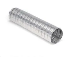 CONDUIT DE VENTILATION EN ALUMINIUM  Ø 100 mm - lungh. 1,5 mt. - Ref 40160049 - MCZ
