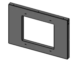 Cadre porte finition laquée noir - Ref 41401024540V - MCZ