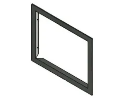 Encadrement externe noir - Ref 41401036040V - MCZ