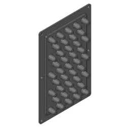 Echangeur noir en fonte - Ref 41301301700V - MCZ