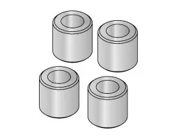 Entretoises échangeur (4 pcs) - Ref 41201403600 - MCZ