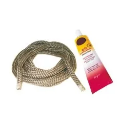 Kit cimentaire + Joint Fireglass noir Ø12 - Ref 41201303400B - MCZ