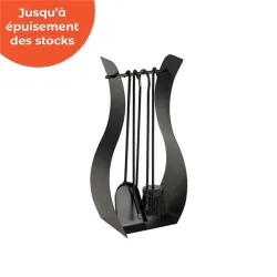 Serviteur lyre noir Dixneuf - Réf 002.10258N3