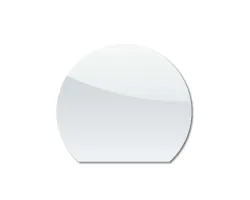 Plaque de sol ronde coupe ø110x95 cm verre pour Dixneuf - Réf 017.PSV7