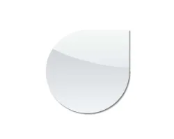 Plaque de sol goutte d'eau ø110 l55xp133cm verre pour Dixneuf - Réf 017.PSV2