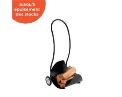 Chariot à bûches SHERPA noir - Ersho