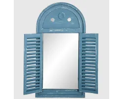 Miroir avec volets bleu - Esschert Design
