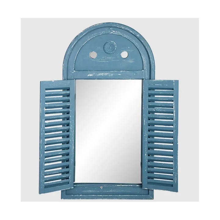 Miroir avec volets bleu - Esschert Design